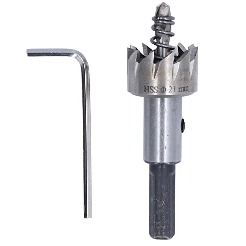 RespiceFinem Hochgeschwindigkeit Stahlloch Säge Bohrbit Set ideal für Holzbearbeitung und Schneiden von Metall dickem Eisenplatten -Glas Marmor mit 21 mm Schneiddurchmesser RespiceFinem Hochgeschwindigkeit Stahlloch Säge Bohrbit Set ideal für Holzbearbeitung und Schneiden von Metall dickem Eisenplatten -Glas Marmor mit 21 mm Schneiddurchmesser von Respicefinem
