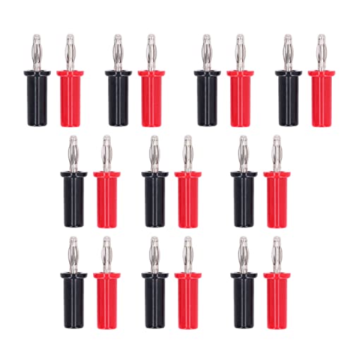 Respicefinem 10 Sets 4mm Banana Plug Brass Soldering Male Connector Lantern Type Red And Black Ideal For Electronic Instruments Industrial Equipment Solar Cell Separation Respicefinem 10 Sets 4mm Banana Plug Brass Soldering Male Connector Lantern Type Red And Black Ideal For Electronic Instruments Industrial Equipment Solar Cell Separation von Respicefinem