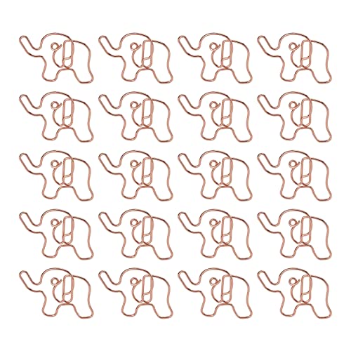Respicefinem 20 Stück Elefanten-Büroklammer, Elefantenformen, Roségold-Galvanikprozess, Eisen-Büroklammern, Elefanten-Lesezeichen, Klebeklammern für die Klassifizierung von Respicefinem 20 Stück Elefanten-Büroklammer, Elefantenformen, Roségold-Galvanikprozess, Eisen-Büroklammern, Elefanten-Lesezeichen, Klebeklammern für die Klassifizierung von von Respicefinem
