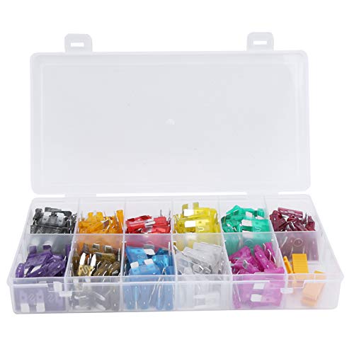 Respicefinem 330pcs Blade Kit Small Medium Mini Size 2A‑40A Assortment with Yellow Clips for Auto Car von Respicefinem