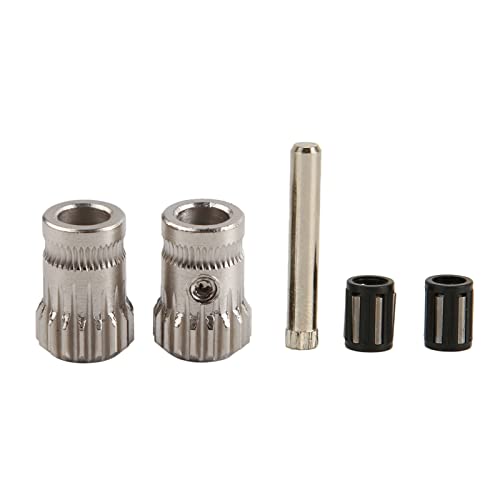 Respicefinem 3D Printer Extruder Gear Hardened Steel RNC Nano Coating High Hardness Dual Drive Gear Wheel Shaft Bearing Kit Respicefinem 3D Printer Extruder Gear Hardened Steel RNC Nano Coating High Hardness Dual Drive Gear Wheel Shaft Bearing Kit von Respicefinem