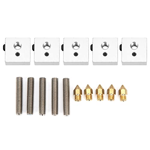 Respicefinem Aluminum Heating Block For MK8 Hot End 3D Printer Nozzle Throat Pipe Accessories Ideal For 3D Print Head Heating With Compact Size And Easy Installation Respicefinem Aluminum Heating Block For MK8 Hot End 3D Printer Nozzle Throat Pipe Accessories Ideal For 3D Print Head Heating With Compact Size And Easy Installation von Respicefinem