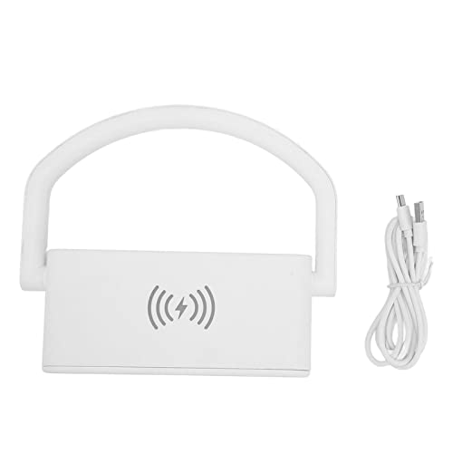 Respicefinem Wireless Charging Alarm Clock with Two Levels Adjustment Night Light Multifunction Digital Alarm Clock for Bedroom Ideal for Clear Time Date Display and Safe (White) von Respicefinem