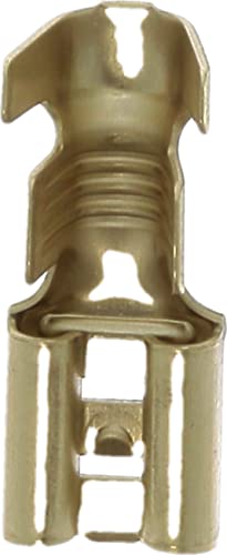 Flachkabelschuhe, weiblich, 6,35 mm x 0,8 mm, 2,6 bis 6 mm², 100 Stück Flachkabelschuhe, weiblich, 6,35 mm x 0,8 mm, 2,6 bis 6 mm², 100 Stück von Restagraf