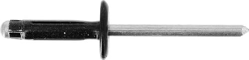 Restagraf Nieten, expandiert, Kopf im Beutel, 1,5 bis 6,35 mm dick, 22 mm lang, breit, schwarz, 25 Stück Restagraf Nieten, expandiert, Kopf im Beutel, 1,5 bis 6,35 mm dick, 22 mm lang, breit, schwarz, 25 Stück von Restagraf