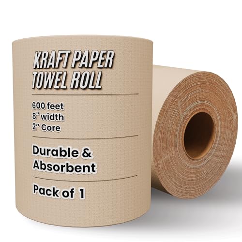 Restaurantware Clean Tek Professional 180 m x 20,3 cm hartgewickeltes Papierhandtuch, 1 Badezimmer-Papierhandtuchrolle – Spender separat erhältlich, 1-lagig, Kraftpapier-Handtuchrolle, geprägt, Restaurantware Clean Tek Professional 180 m x 20,3 cm hartgewickeltes Papierhandtuch, 1 Badezimmer-Papierhandtuchrolle – Spender separat erhältlich, 1-lagig, Kraftpapier-Handtuchrolle, geprägt, von Restaurantware