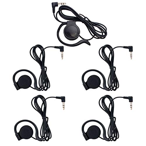 Retekess Lightweight Single On Ear linker Kopfhörer, 3,5-mm-Kopfhörer-Ohrhörer, für Reiseleitersysteme, Spiele, iPad und Laptops(5Pcs) von Retekess