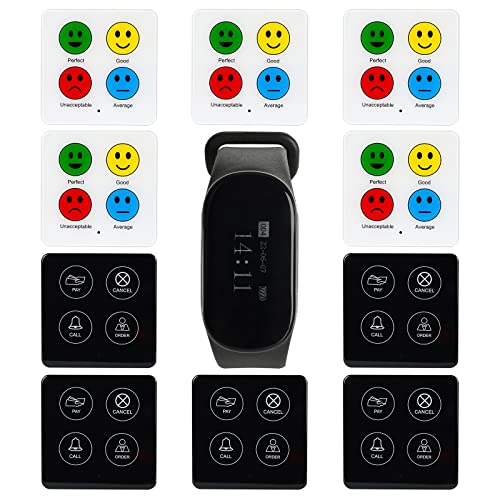 Retekess TD112-TD033-TD034 Pager System Restaurant, Kellner Rufsystem, wasserdichte Touchscreen Service Taste, Abrufen von Benutzererfahrungsdaten, Geeignet für Cafés, Gute Restaurants Retekess TD112-TD033-TD034 Pager System Restaurant, Kellner Rufsystem, wasserdichte Touchscreen Service Taste, Abrufen von Benutzererfahrungsdaten, Geeignet für Cafés, Gute Restaurants von Retekess