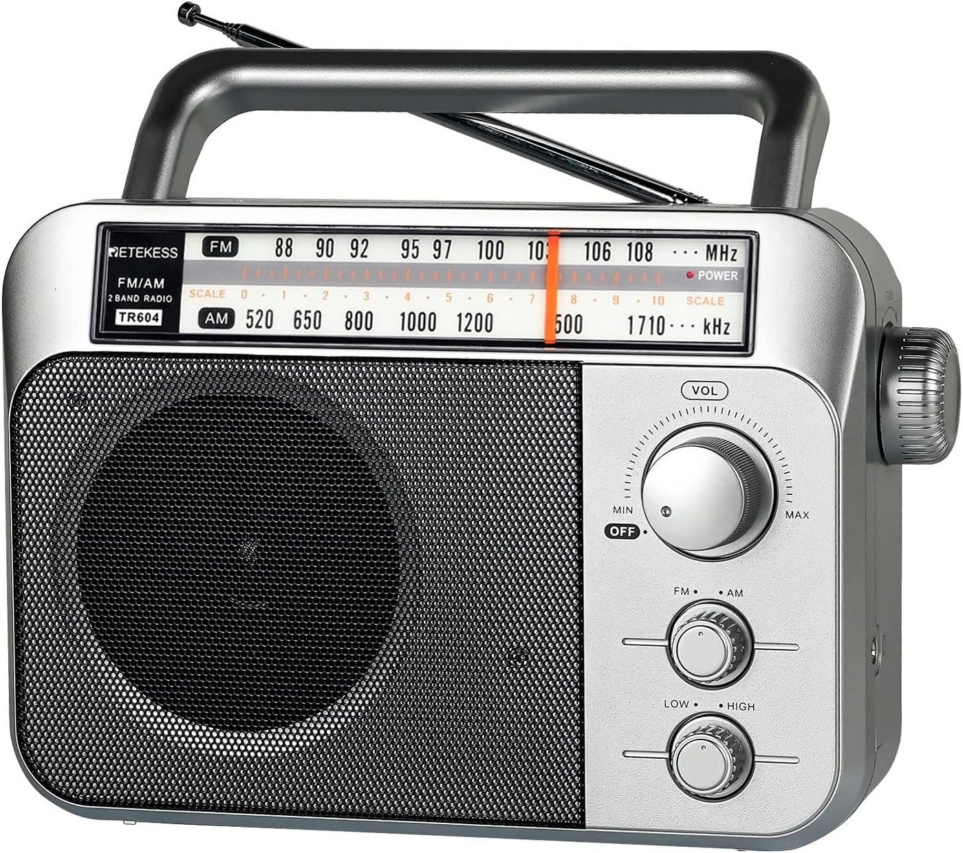 Retekess TR604 FM/AM-Radio tragbar einstellbare Lautstärke für ältere Menschen Radio von Retekess