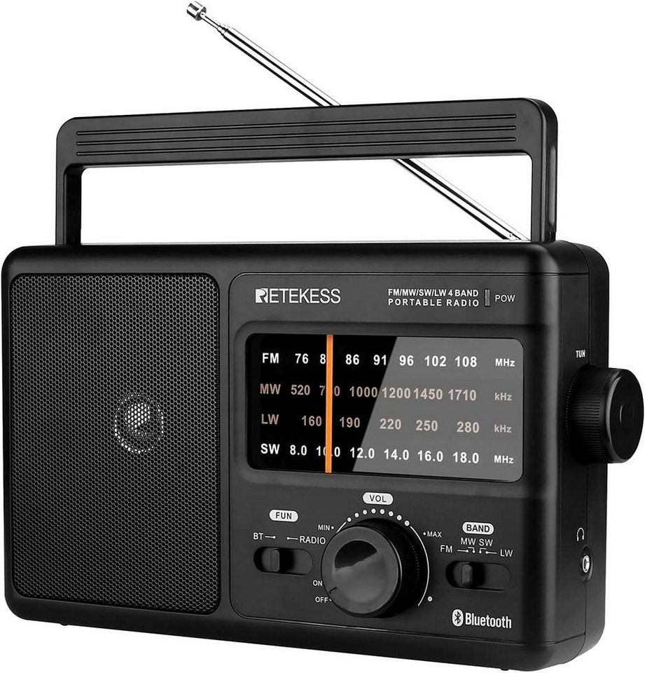 Retekess TR626Tragbares Radio großer Bluetooth-Lautsprecher für ältere Menschen Radio von Retekess