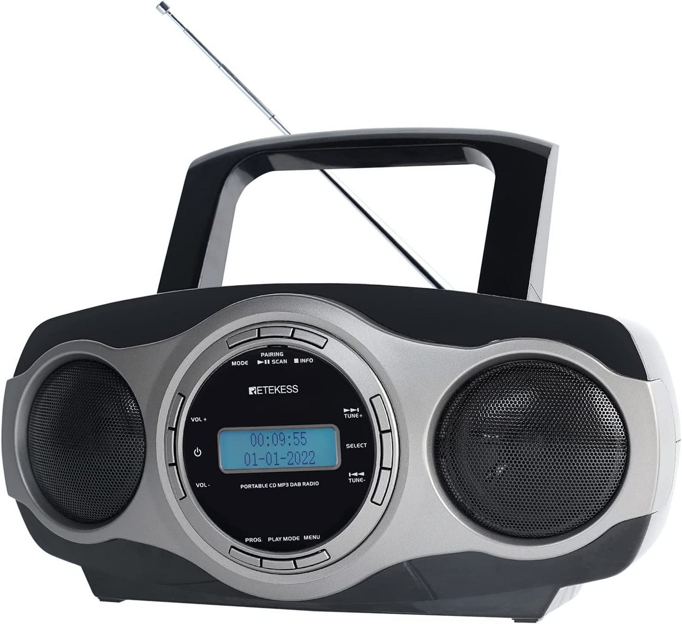 Retekess TR631 DAB Radio mit CD-Player CD-Radiorecorder (DAB FM Radio mit Bluetooth, FM-Stereo, MP3 Player) von Retekess