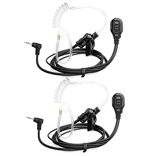 Retevis EA101M Funkgerät Headset 1 Pin 2.5mm Kopfhörer Kompatibel mit Walkie Talkie RT45 Motorola TLKR T80 T80 Extreme T82 T82 Extreme T92 H2O T60 T61 T62 T81 Hunter T270 HYT TC-320 (2 STK.) von Retevis