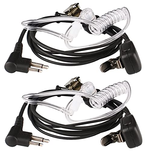 Retevis M001 Funkgerät Headset 2 Pin Kopfhörer Covert Akustische Rohr Ohrhörer Kompatibel mit Minland G15/G18 Motorola DP1400 CP040 CP88 CP100 CP150 GP68 GP88 GP300 Walkie Talkies (2 STK.) von Retevis