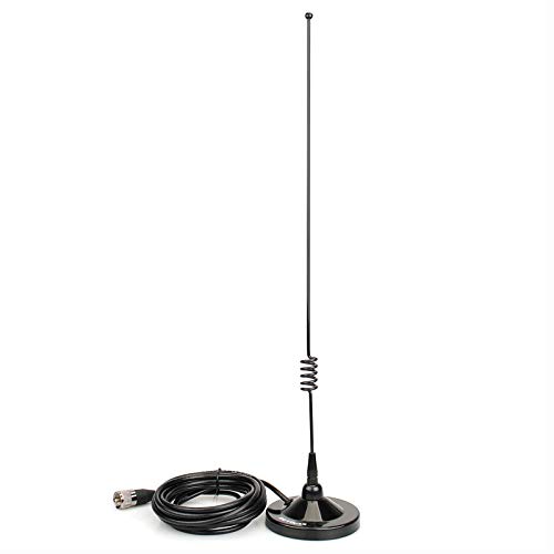 Retevis MR100 Autoradio-Antenne, Dualband VHF/UHF, Magnetischer Mount Base Antenne SL16 / PL259 Kompatibel mit RT95 RT98 RT90 RT73 RA25-Mobilfunk (1 Packung) von Retevis