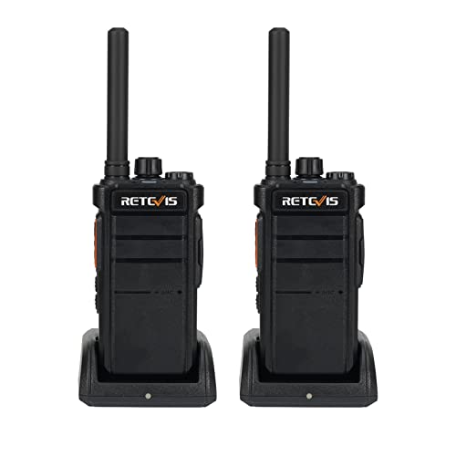 Retevis RB626 Walkie Talkies mit Großer Reichweite, Professionelles Funkgerät mit Drahtloses Klonen, 2000 mAh Akku, Taschenlampe, Wiederaufladbare Walkie Talkies für Fahrzeugfahren(2 Stück) von Retevis