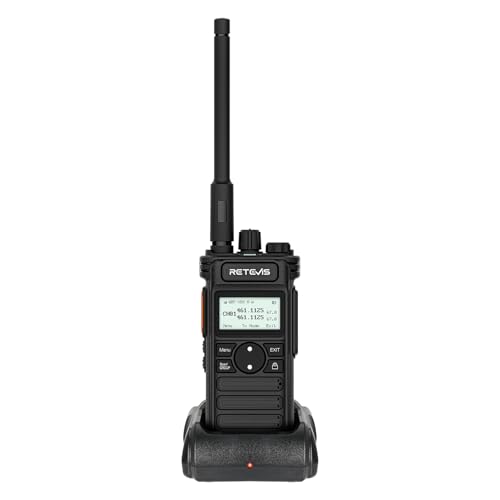 Retevis RT86S Funkgerät Langstrecken, Handfunkgerät mit mit Display & Tastatur, LED-Taschenlampe, Typ C 2600 mAh, Robust und Langlebig Walkie Talkie mit für Logistik (Schwarz, 1 Stück) von Retevis