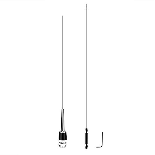 Retevis RT95 Mobilfunkantenne, UHF 400-470 MHz, 50 W 5,5 dBi Mobilfunkantenne mit SL16-J/M-Anschluss Kompatibel RT95 RT90 RT98 RT99 Autoradio Mobile Antenne (1 Packung) von Retevis