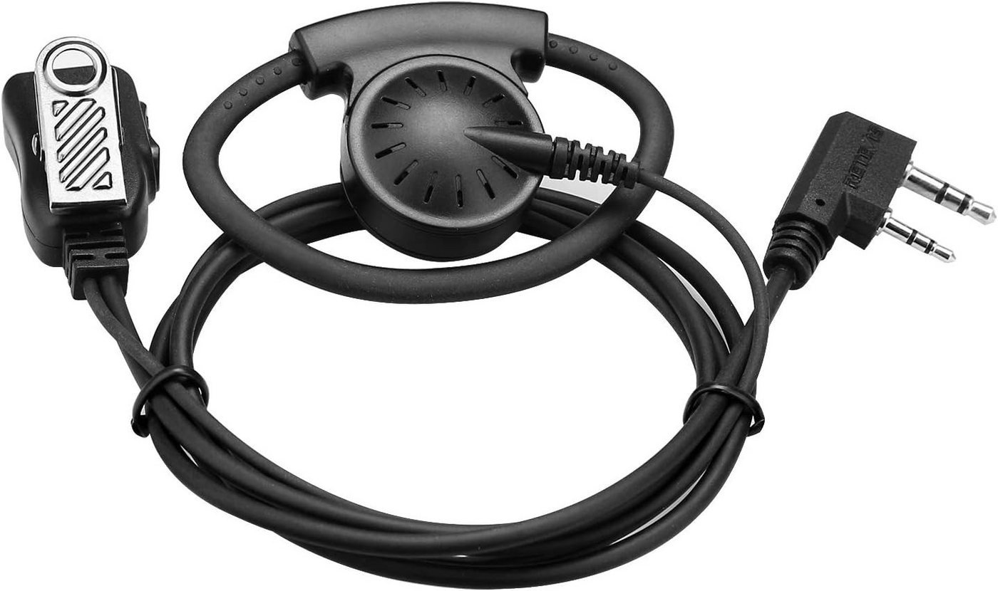 Retevis Retevis EEK012 Verstellbares D-förmiges Headset mit PTT-Mikrofon Headset von Retevis