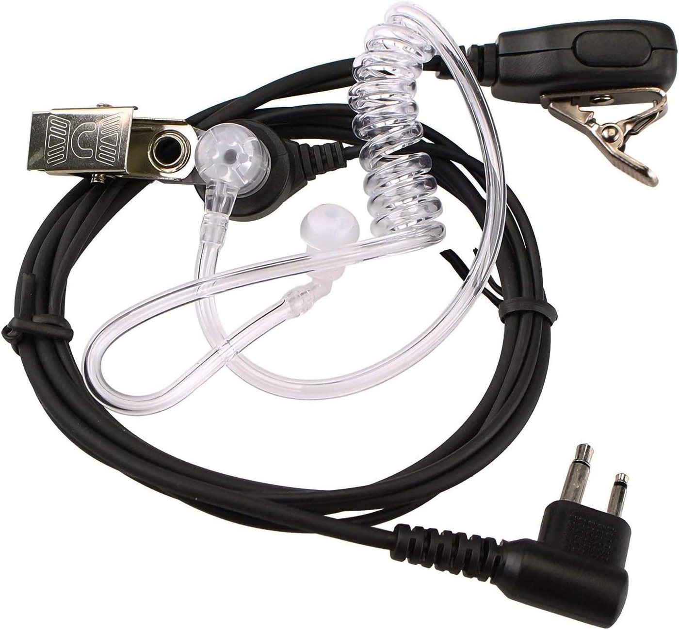 Retevis Walkie Talkie Funkgerät Headset Schallschlauch Kopfhörer 2-pin,für Minland Motorola, für Bars, Sicherheit, Restaurants, Hotels, Lagerhäusern von Retevis