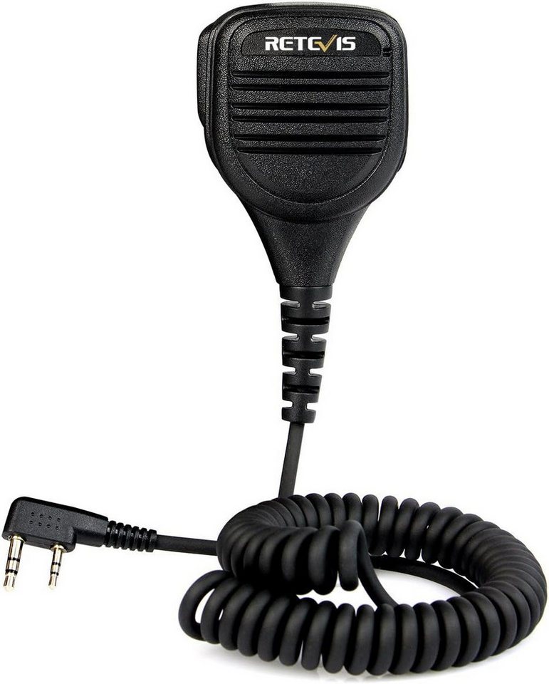 Retevis Walkie Talkie Funkgerät Lautsprecher Mikrofon Kompatibel mit Retevis Baofeng, Jagd, Funkgerät Handmikrofon für Jagd und Schießen von Retevis