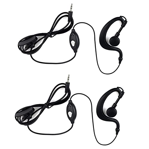 Retevis Walkie Talkie Kinder Headset Kompatibel RT388 RT628 RT35 RT32 RT628B Exklusiver Kopfhörer, 1Pin 2,5 mm Ohrhörer, Typ G Headset (2 STK) von Retevis