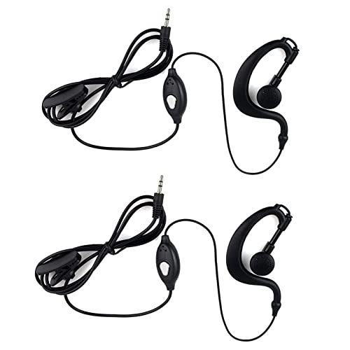 Retevis Walkie Talkie Kinder Headset Kompatibel RT388 RT628 RT628B Exklusiver Kopfhörer, 1Pin 2,5 mm Ohrhörer, Typ G Headset (2 STK) von Retevis