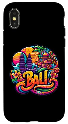 Bali Indonesien Szene Tempel mehrfarbig künstlerisches Souvenir Hülle für iPhone X/XS Bali Indonesien Szene Tempel mehrfarbig künstlerisches Souvenir Hülle für iPhone X/XS von Retired Time To Do What I Want RV Camping Products