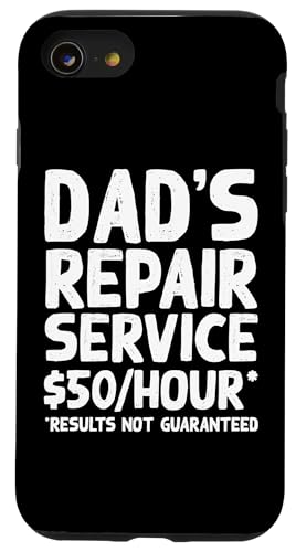 Lustiger Vatertag Dad's Repair Service Fix DIY Papa Daddy Hülle für iPhone SE (2020) / 7 / 8 von Retired Time To Do What I Want RV Camping Products