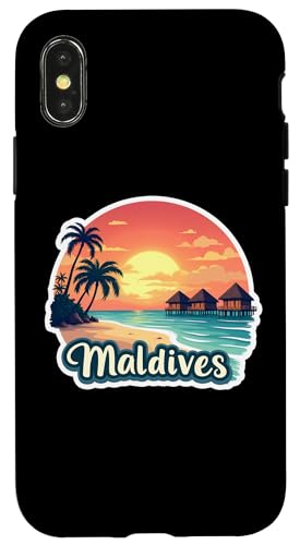Malediven Strand Sonnenuntergang Urlaub Sommer Urlaub Meer Souvenir Hülle für iPhone X/XS Malediven Strand Sonnenuntergang Urlaub Sommer Urlaub Meer Souvenir Hülle für iPhone X/XS von Retired Time To Do What I Want RV Camping Products