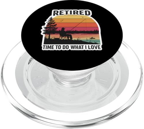 Zeit im Ruhestand, um das zu tun, was ich liebe: Angeln, Fischer, Angler, Rentner PopSockets PopGrip für MagSafe von Retired Time To Do What I Want RV Camping Products