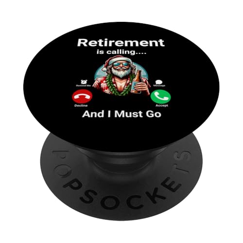 Der Ruhestand ruft und ich muss lustig werden PopSockets Klebender PopGrip von Retirement Incoming Call