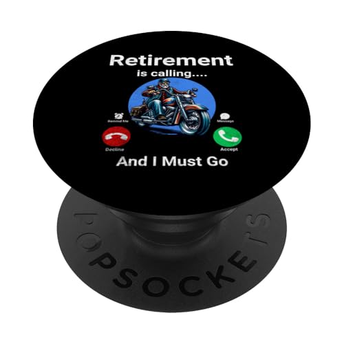 Der Ruhestand ruft und ich muss lustig werden PopSockets Klebender PopGrip von Retirement Incoming Call