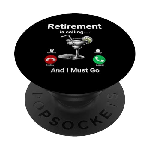 Der Ruhestand ruft und ich muss lustig werden PopSockets Klebender PopGrip von Retirement Incoming Call