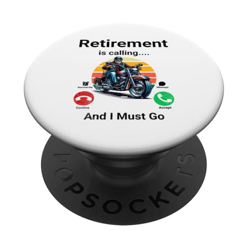 Der Ruhestand ruft und ich muss lustig werden PopSockets Klebender PopGrip von Retirement Incoming Call