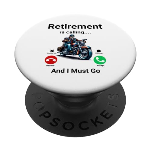 Der Ruhestand ruft und ich muss lustig werden PopSockets Klebender PopGrip von Retirement Incoming Call