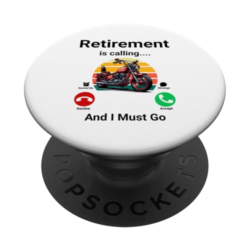 Der Ruhestand ruft und ich muss lustig werden PopSockets Klebender PopGrip von Retirement Incoming Call