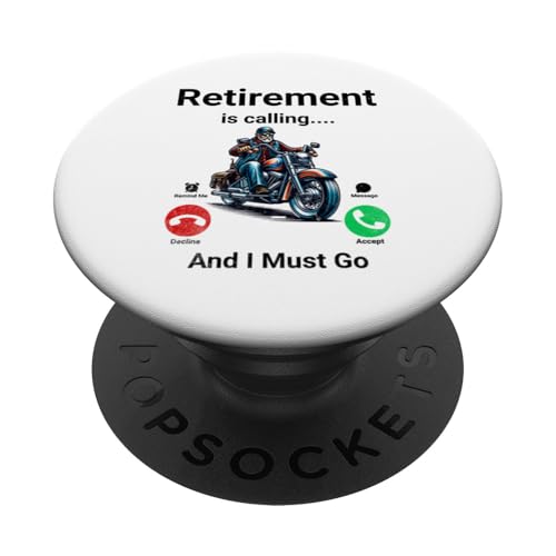 Der Ruhestand ruft und ich muss lustig werden PopSockets Klebender PopGrip von Retirement Incoming Call