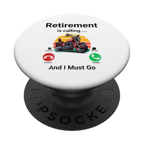 Der Ruhestand ruft und ich muss lustig werden PopSockets Klebender PopGrip von Retirement Incoming Call