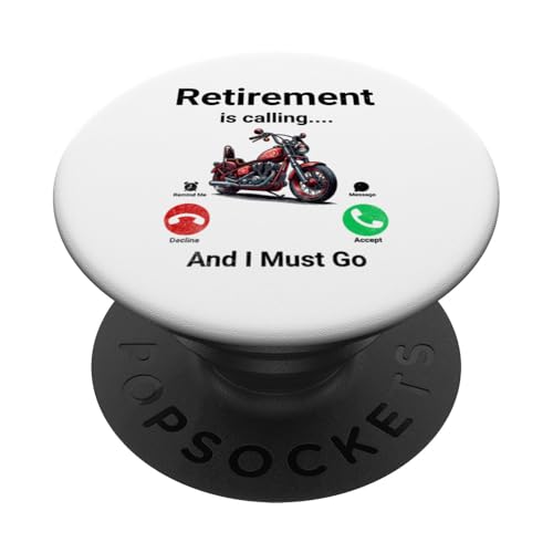 Der Ruhestand ruft und ich muss lustig werden PopSockets Klebender PopGrip von Retirement Incoming Call