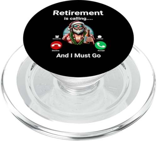 Der Ruhestand ruft und ich muss lustig werden PopSockets PopGrip für MagSafe von Retirement Incoming Call