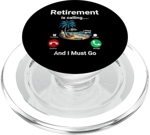 Der Ruhestand ruft und ich muss lustig werden PopSockets PopGrip für MagSafe von Retirement Incoming Call