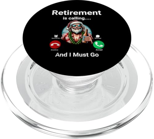 Der Ruhestand ruft und ich muss lustig werden PopSockets PopGrip für MagSafe von Retirement Incoming Call
