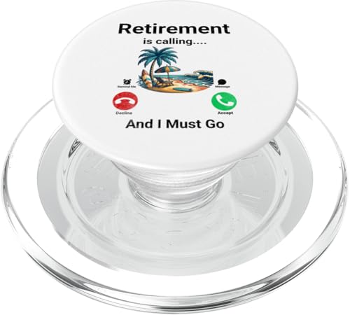 Der Ruhestand ruft und ich muss lustig werden PopSockets PopGrip für MagSafe Der Ruhestand ruft und ich muss lustig werden PopSockets PopGrip für MagSafe von Retirement Incoming Call