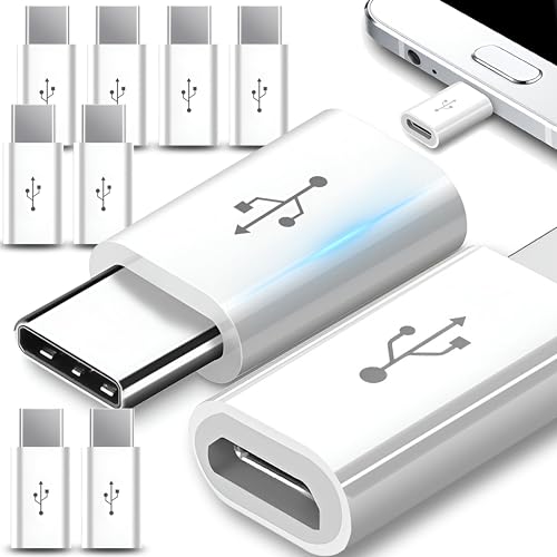 Retoo 10 X Adapter Micro USB auf USB C Schnellladung und Datentransfer Kompatibel mit Laptops Tablets Handy PC Phone Huawei Xiaomi Power Bank Adapter Buchse zu Stecker 24 x 16 x 5,1 mm von Retoo