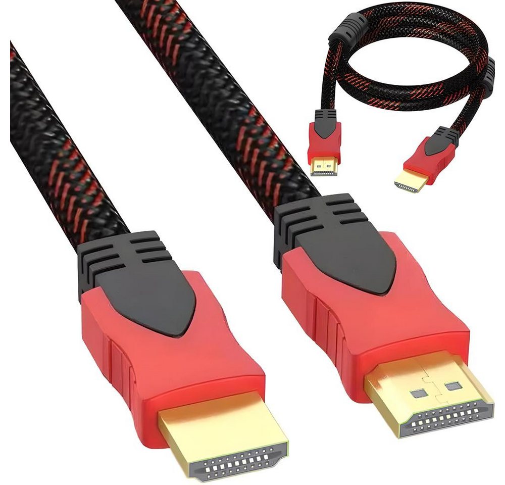 Retoo 4K 1,5M HDMI Kabel 2.0 High Speed Ethernet HDR 2160p 1080p 3D UHD ARC HDMI-Kabel, HDMI, HDMI, Unterstützt eine hohe Auflösung von bis zu 4K, Kompatibilität, 1,5 M von Retoo