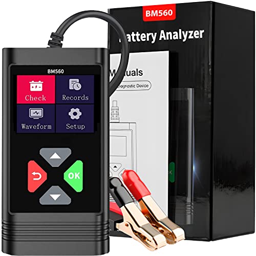 Retoo Autobatterietester Batterietester für Alle Batterien KFZ, 20V, Auto-Batterie-Analysator, Autobatterie-Tester, Ladesystem Test-Scan-Tool Digital Battery, Alternator Analyzer PKW LKW SUV von Retoo