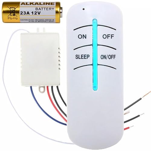 Retoo Funkschalter mit Fernbedienung Kabelloser Lichtschalter 220V 1000W Funk-Wandsender Wandschalter Funkempfänger 30M Reichweite Weiß Retoo Funkschalter mit Fernbedienung Kabelloser Lichtschalter 220V 1000W Funk-Wandsender Wandschalter Funkempfänger 30M Reichweite Weiß von Retoo
