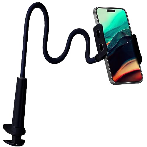 Retoo Handy Ständer Flexible Verstellbare, Tisch Handy Halterung Multi-Winkel, Universal Faltbar Handyhalterung, Schwanenhals Lang Arm, Einstellbar Schreibtisch Handyhalter, Aluminium Retoo Handy Ständer Flexible Verstellbare, Tisch Handy Halterung Multi-Winkel, Universal Faltbar Handyhalterung, Schwanenhals Lang Arm, Einstellbar Schreibtisch Handyhalter, Aluminium von Retoo
