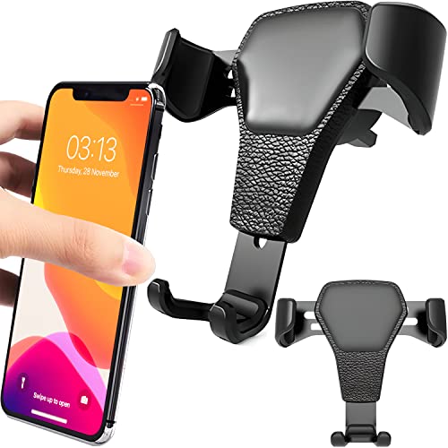 Retoo Kfz Auto Handyhalterung mit Silikonschutz, Handy Halterung für 4,5 – 6 Zoll Smartphone zum Auto Lüftung, Universal Handyhalter Kompatibel mit Samsung, LG, iPhone, Huawei, Xiaomi, Schwarz von Retoo