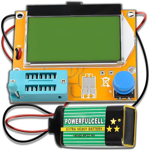 Retoo Meter Transistor Tester Diode Triode Kapazität Widerstand Kondensator SCR Induktivität Kapazitätswiderstand Transistor-Tester Multifunktionaler TFT Grafisches Display von Retoo